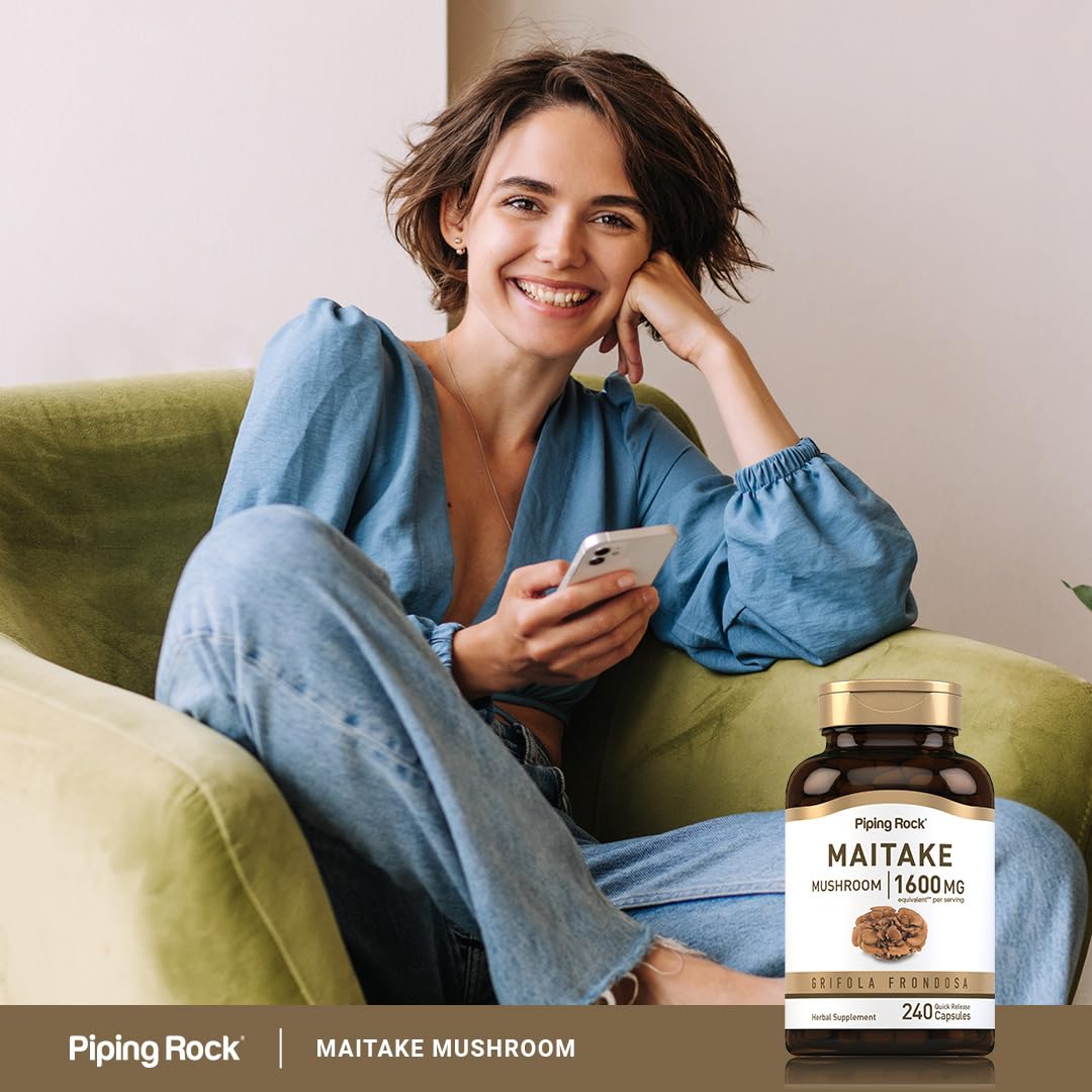 Piping Rock Maitake Mushroom Extract Capsules, 240 Count