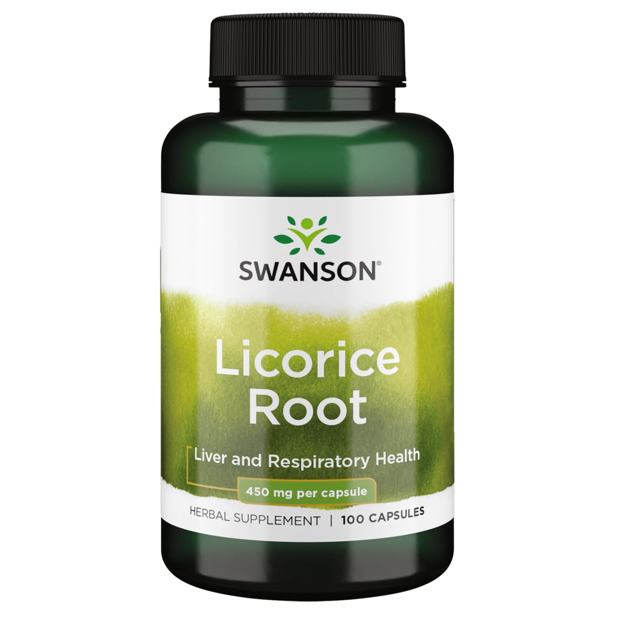 Swanson Premium Brand Licorice Root 450 Milligrams Capsules 100