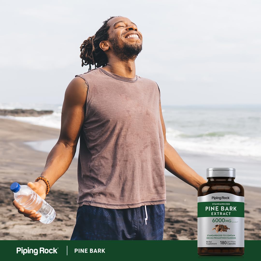 Piping Rock Pine Bark Extract Capsules 180 Count