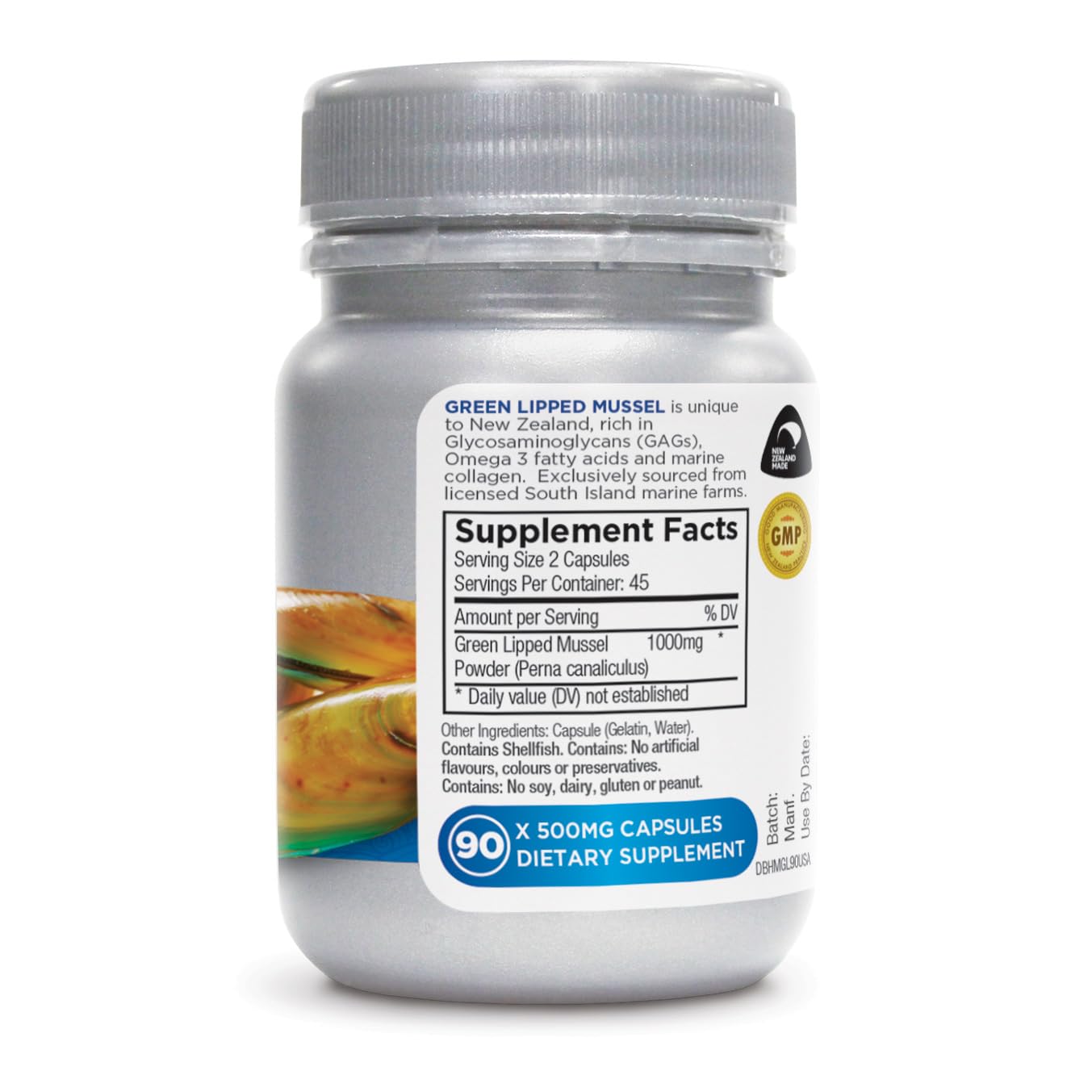 Deep Blue Health Green Lipped Mussel 90 Capsules