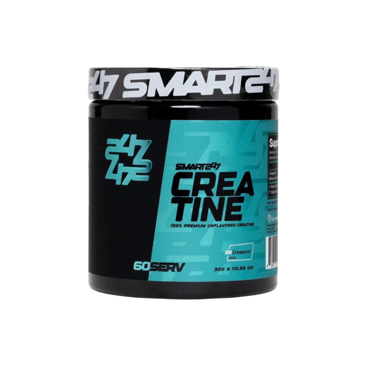 SMART 247 Micronized Creatine Monohydrate Powder 60 Servings