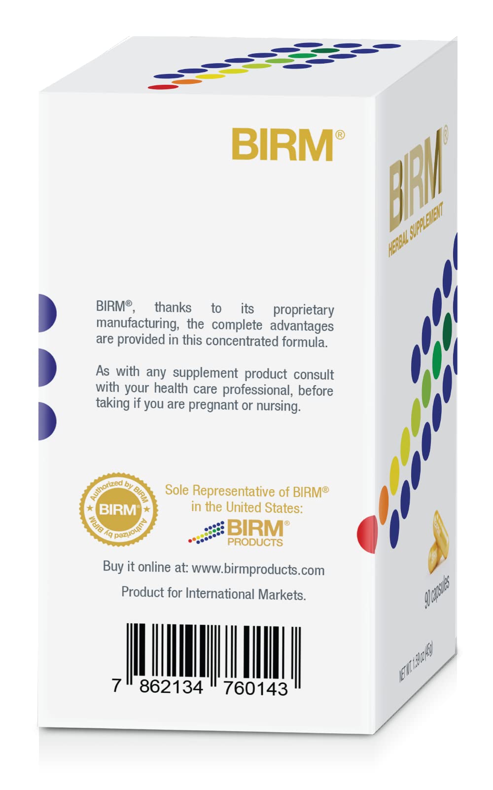 BIRM Preventive Herbal Supplement Capsule (40MG), 90 Count