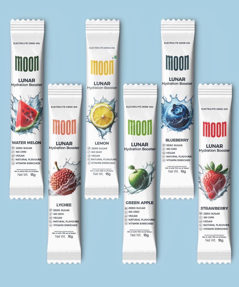 MOON Lunar Hydration Booster Variety Pack Powder 10.16 Ounce