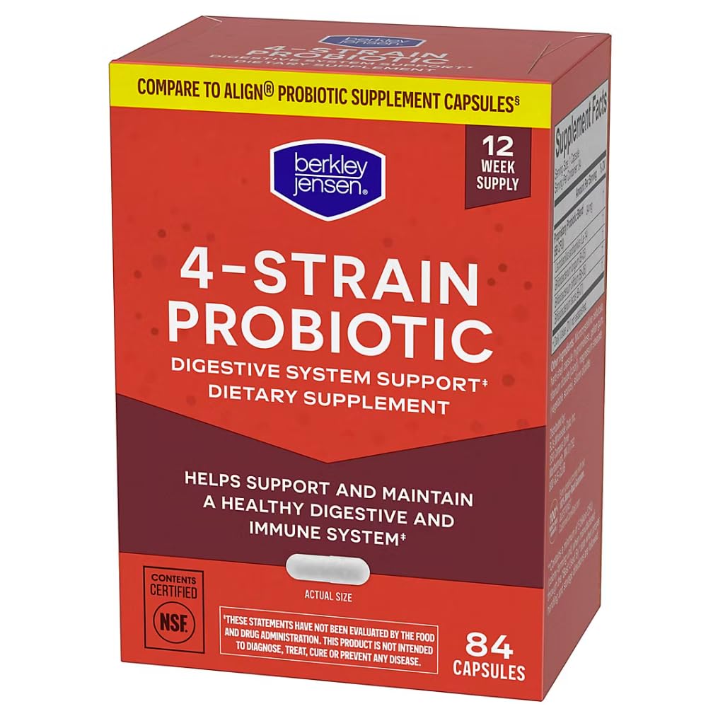 Berkley Jensen Probiotic for Women and Men Capsule 84 Count