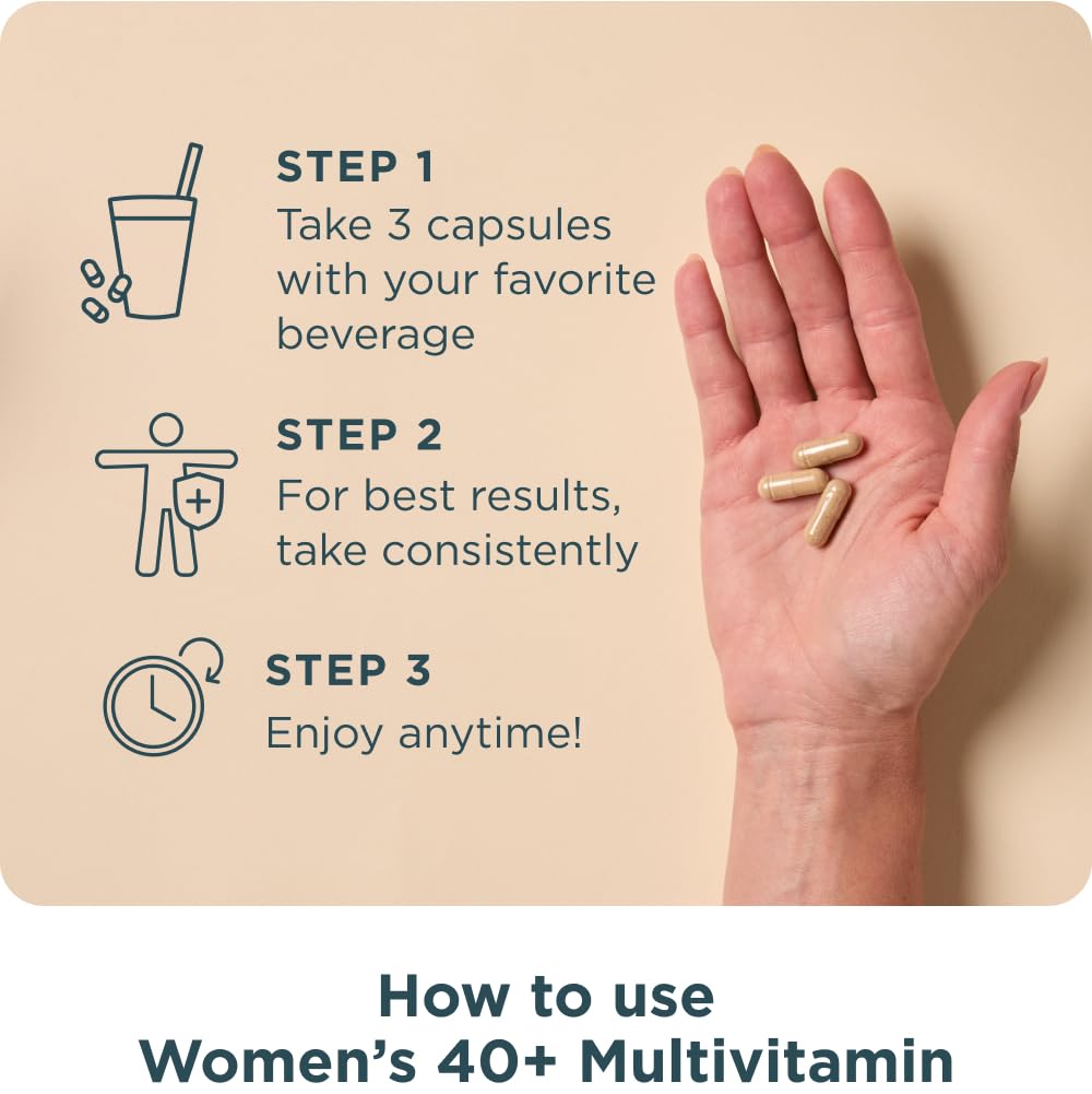 Ancient Nutrition Women's 40+ 3-Day Multivitamin Capsule, 90 Count