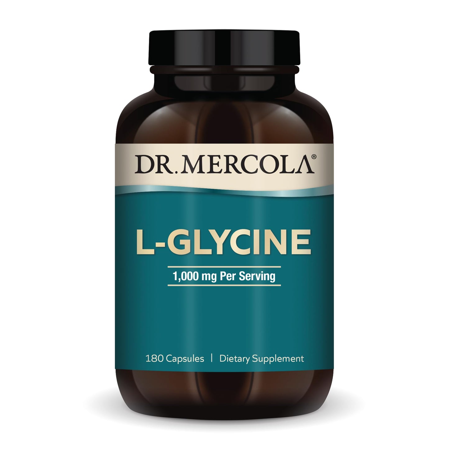 Dr. Mercola L-Glycine, Amino Acid, 180 Capsules