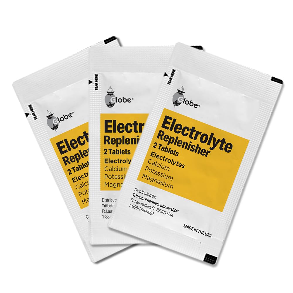 Globe Electrolyte Replacement Tablets for Rapid Hydration & Exercise Recovery, 500 Count