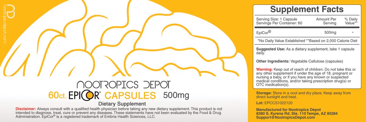 Nootropics Depot EpiCor Powder 60 Count