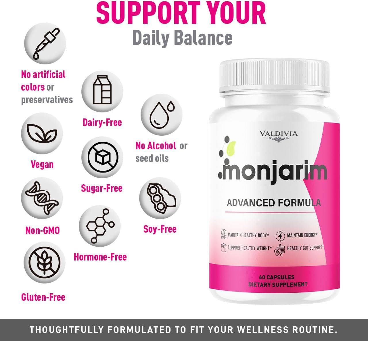 Valdivia Monjarim Capsules, 300 Capsules