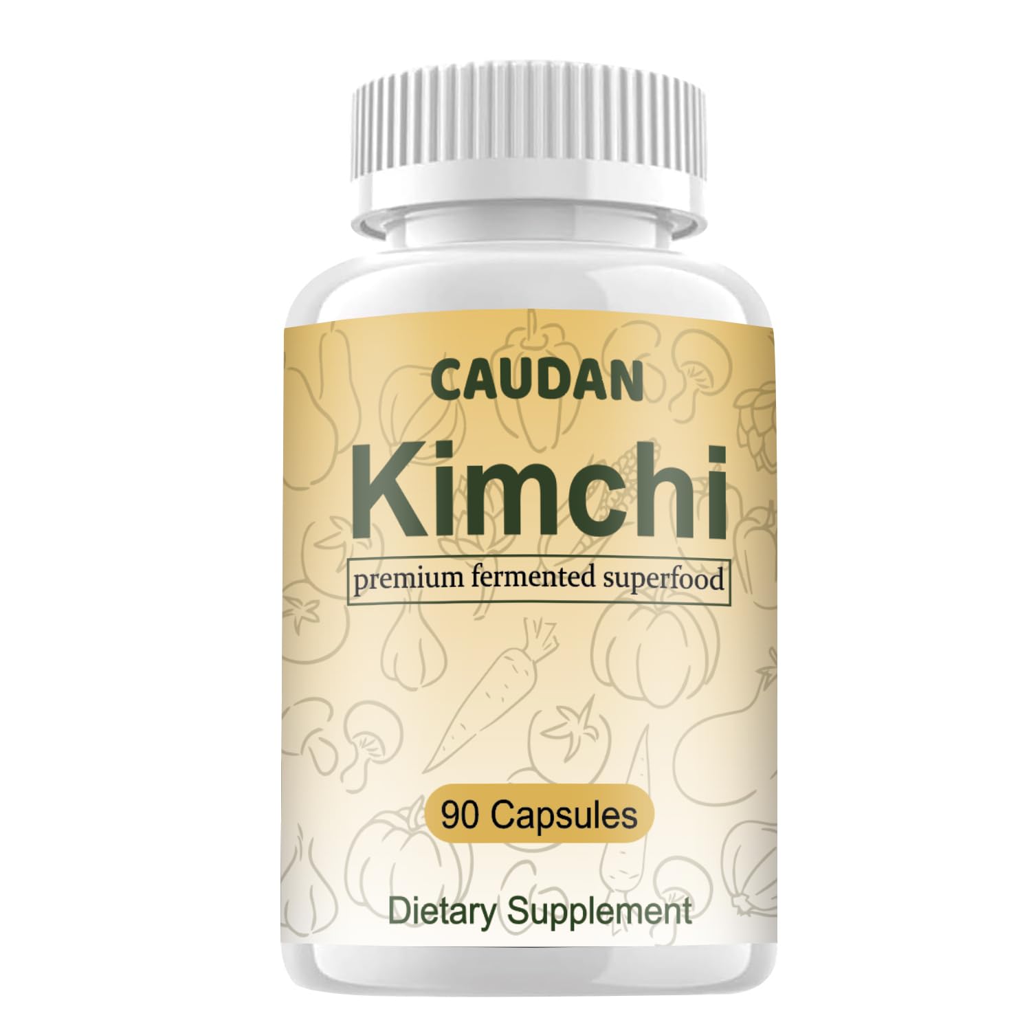 CAUDAN Kimchi Capsules, 90 Capsules
