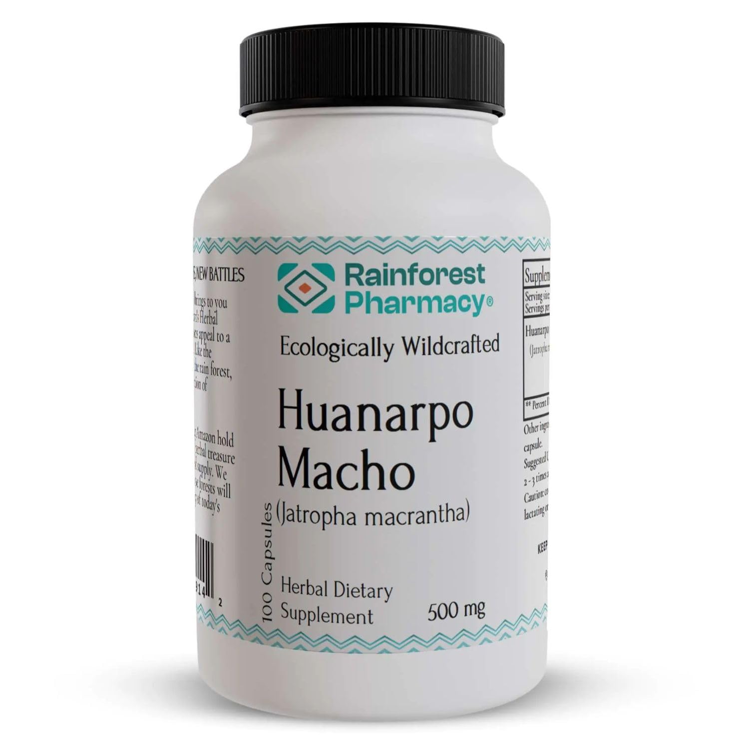 Rainforest Pharmacy Huanarpo Macho Capsules 100 Vegetarian Capsules