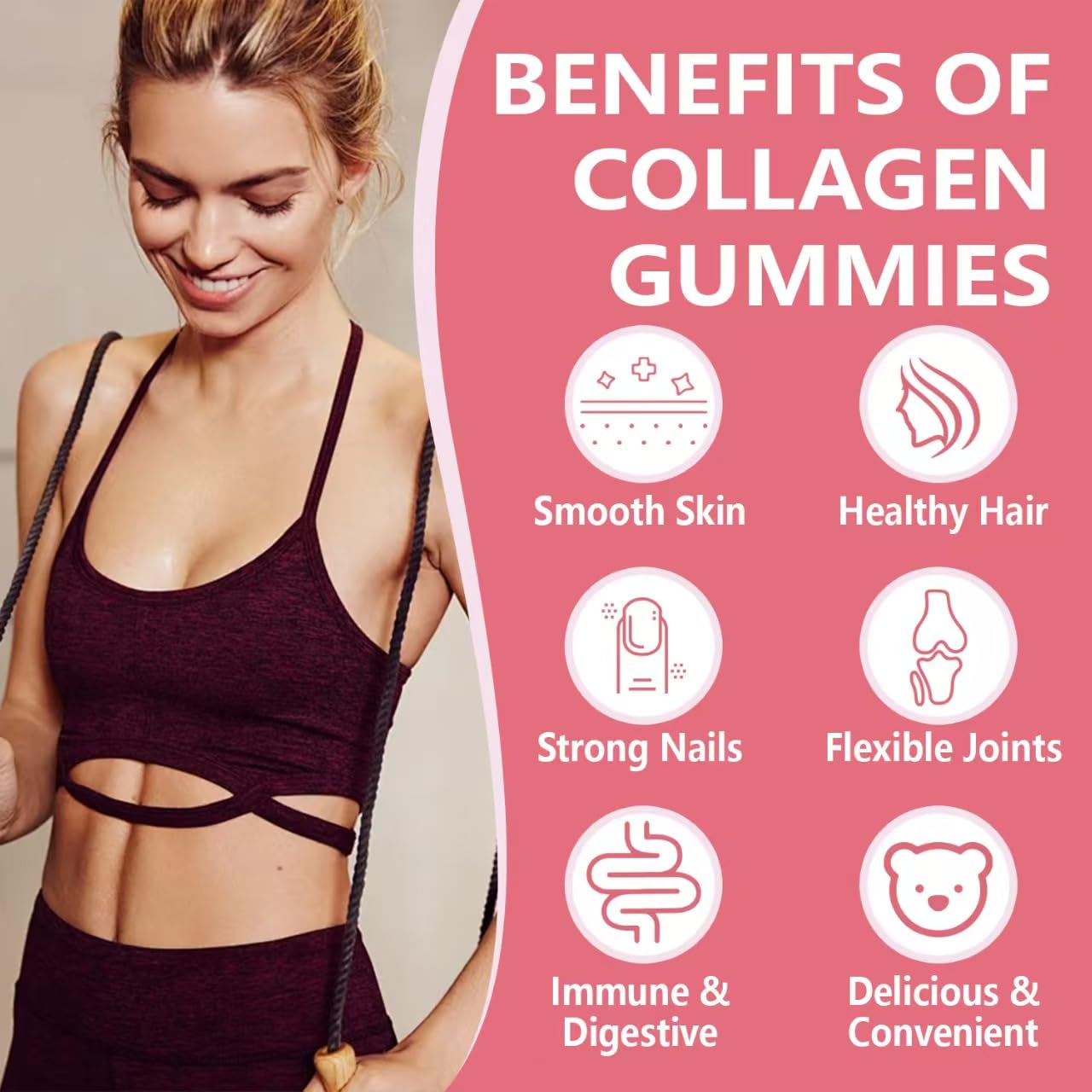Hywebvctok Marine Collagen Gummies 180 Count