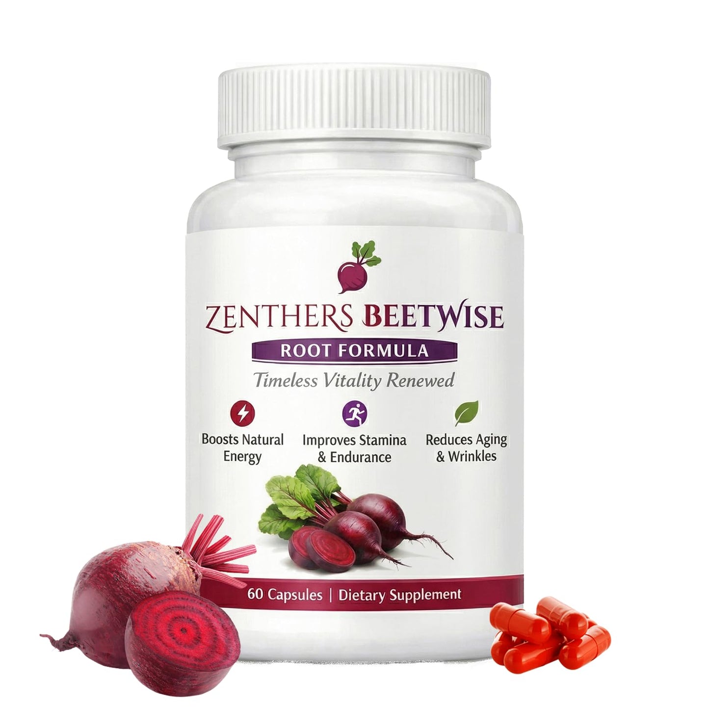 Zenthers Beetwise Beetroot Root Formula Capsule 1