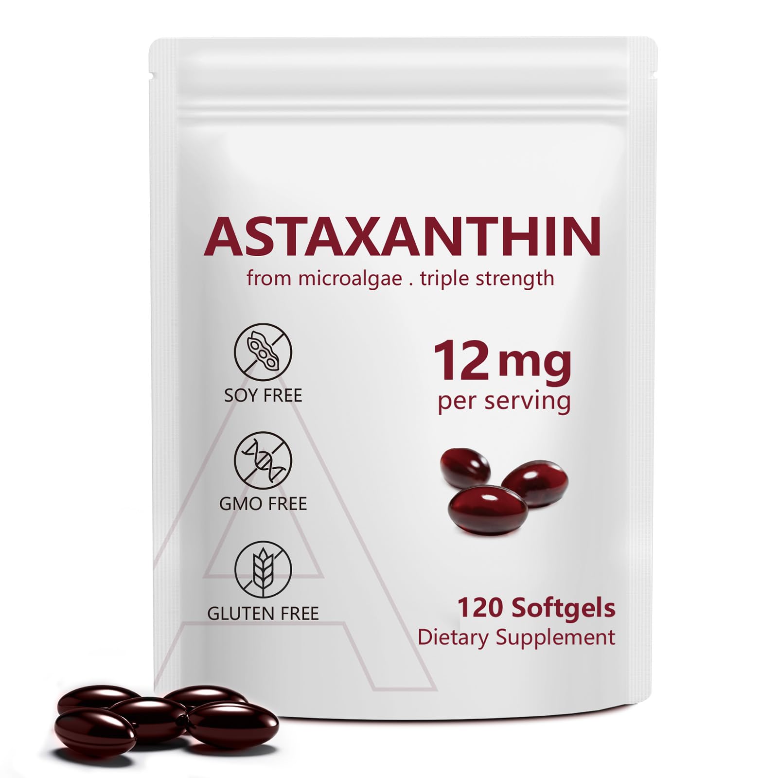 Daiasns Astaxanthin 12mg Softgel 120 Count