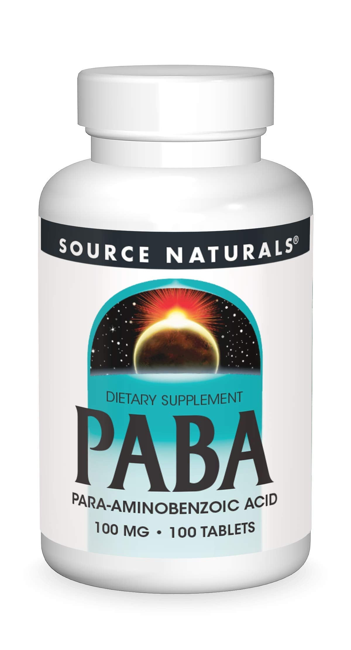 Source Naturals PABA 100 mg Tablet, 100 Count