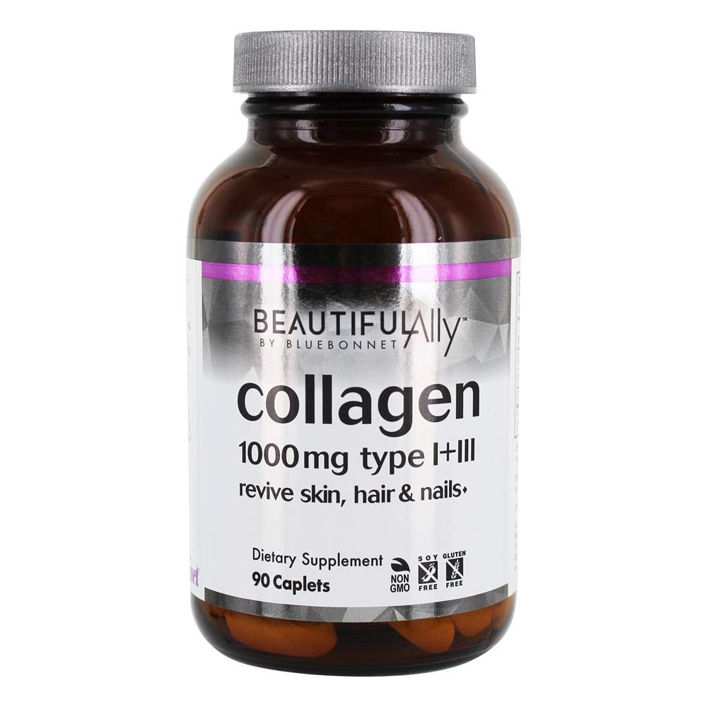 BlueBonnet Beautiful Ally® Collagen Type I + III 1,000 mg Tablet, 90 Count