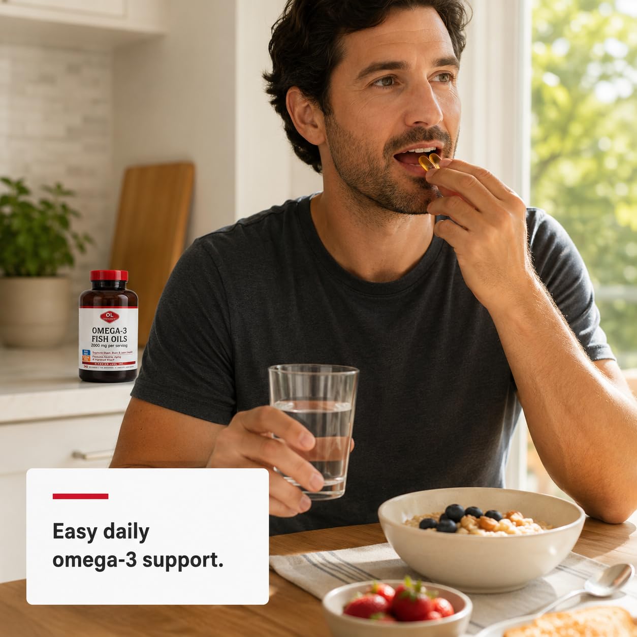 Olympian Labs Omega-3 Fish Oils Softgels, 240 Softgels