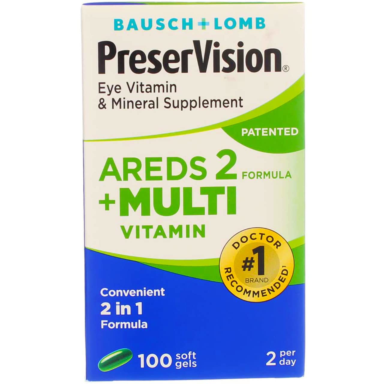 Bausch + Lomb PreserVision Eye Vitamin Mineral Softgel 200