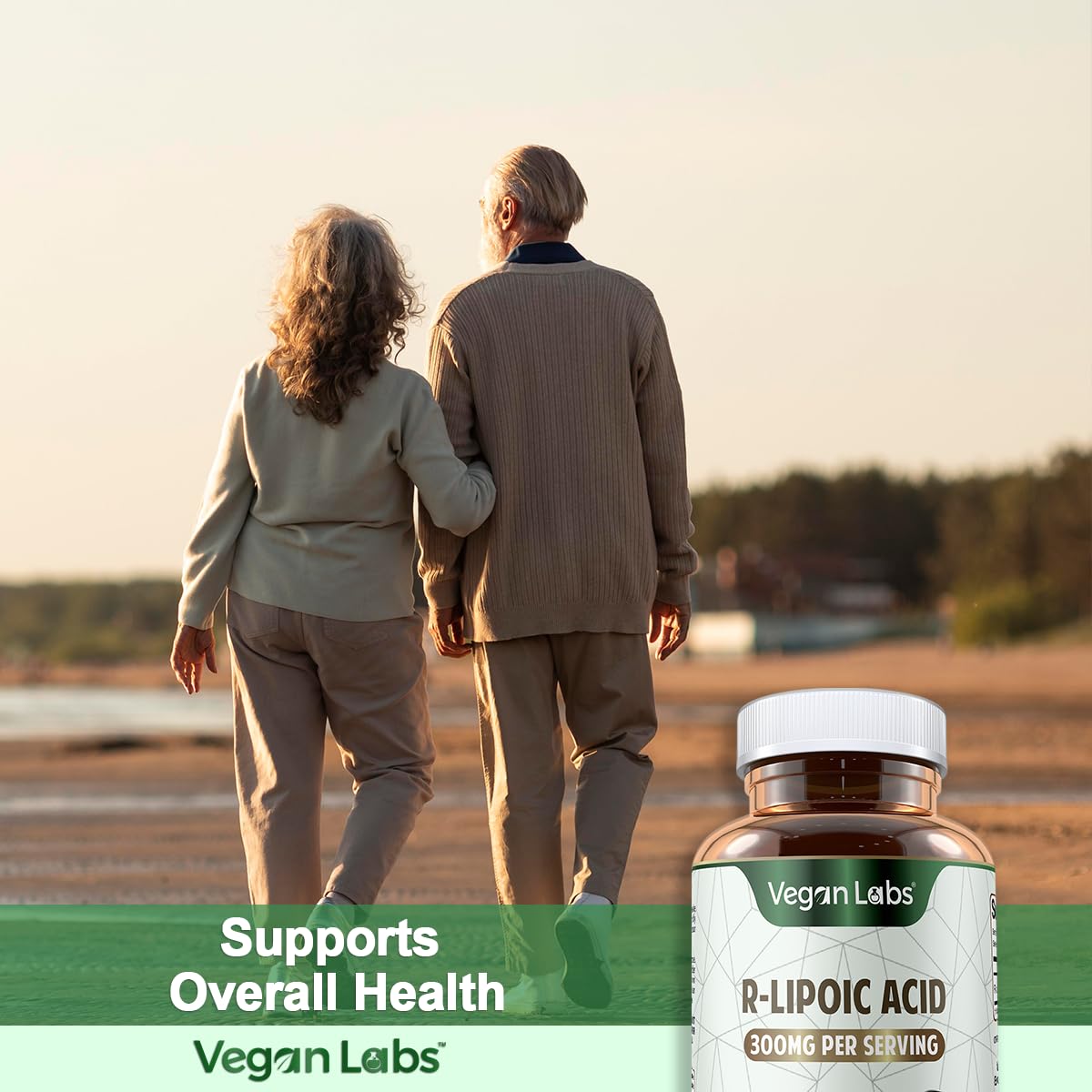 Vegan Labs R-Lipoic Acid 300MG Capsules 120 Count