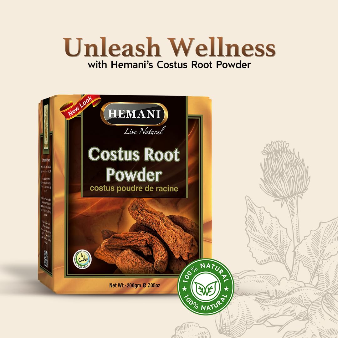Hemani Live Natural Costus Root Powder 7.1 oz