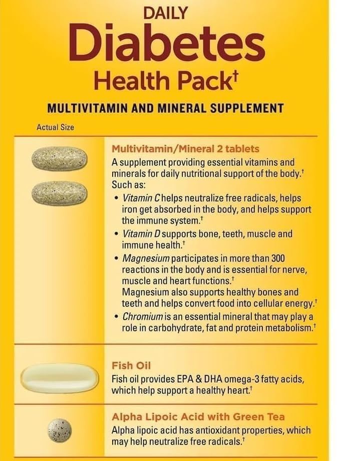 Generic Diabetes Health Pack Softgel 1 Count