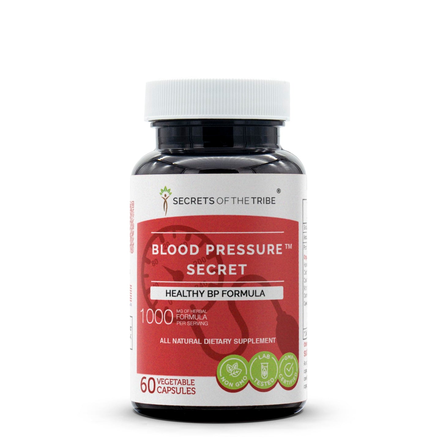 Secrets of the Tribe Blood Pressure Secret, Healthy Circulation Formula, Herbal Supplement Blend 60 Capsules