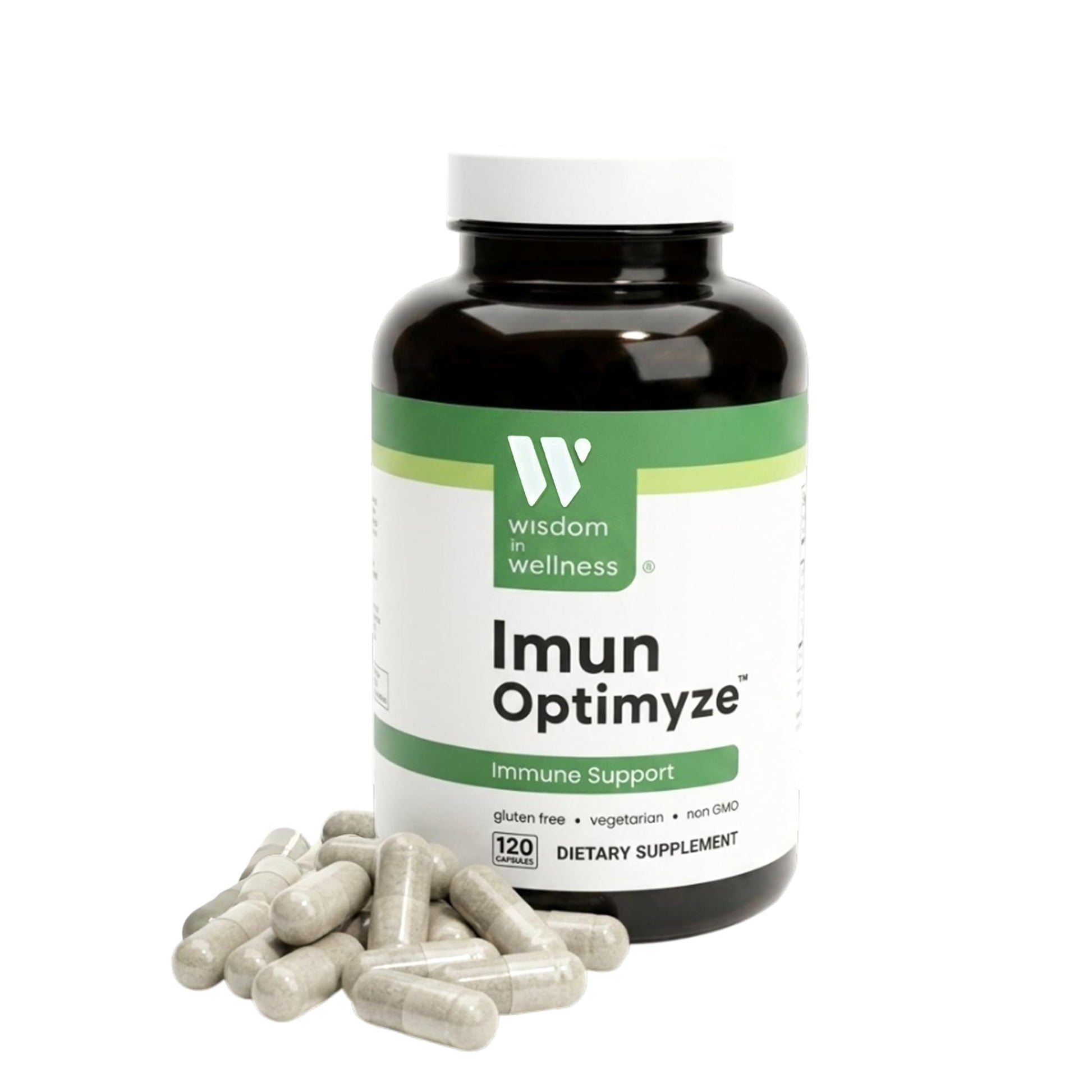 Wisdom In Wellness Imun Optimyze Immune System Support Supplement Immune Balance Complex with Multivitamins, 120 Capsules