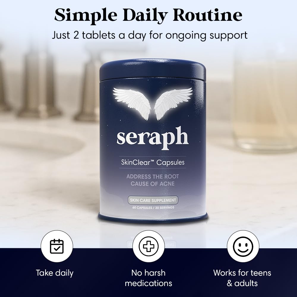 Seraph Acne Supplement Capsule, 60 Count