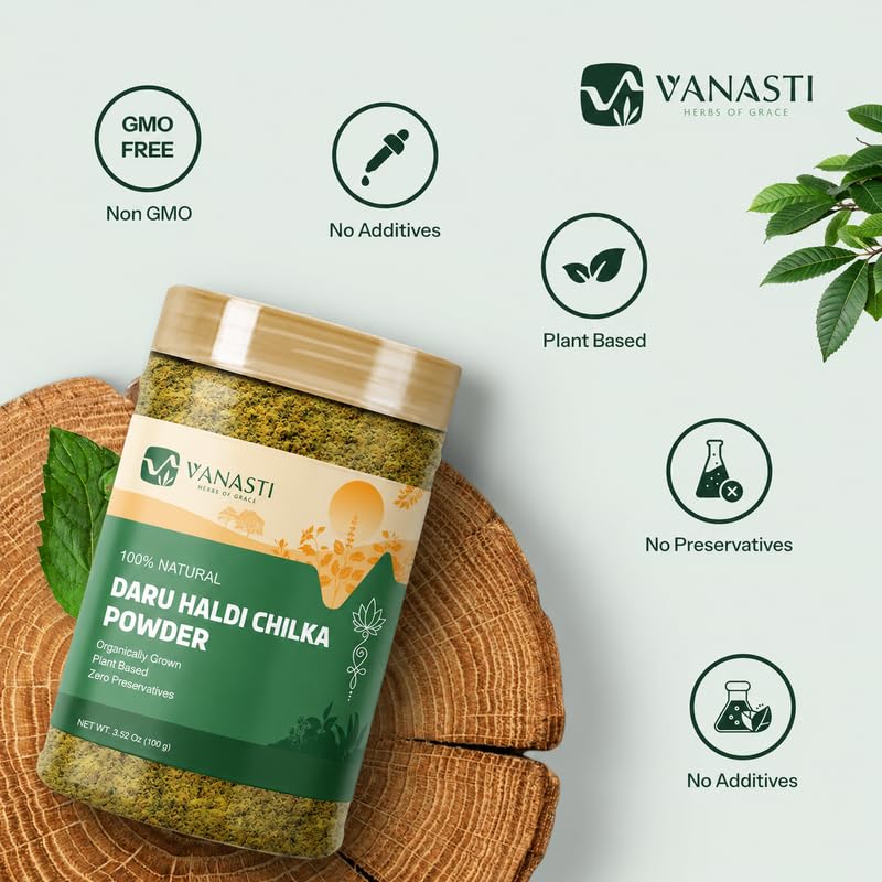 VANASTI Daru Haldi Chilka Powder 7.05 Ounce