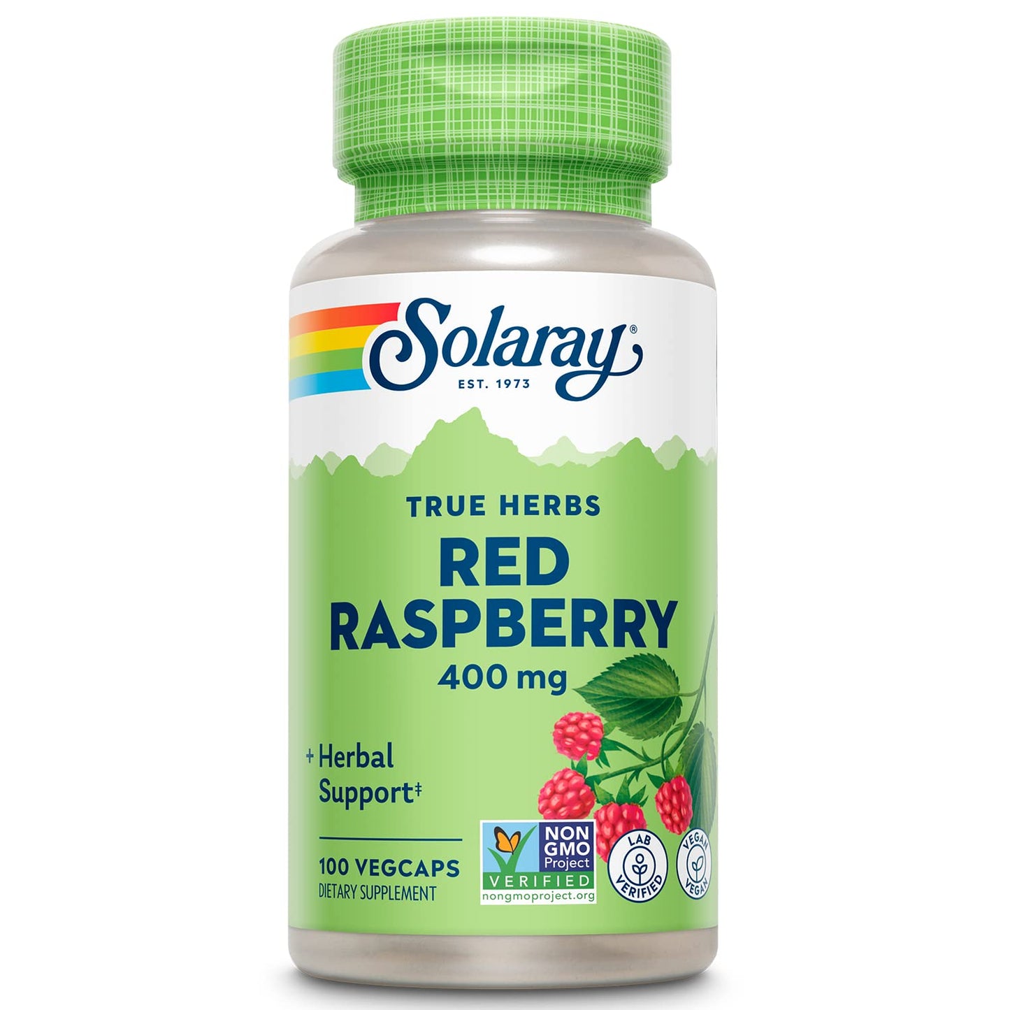 Solaray Red Raspberry Leaf Supplement Capsule 100 Count