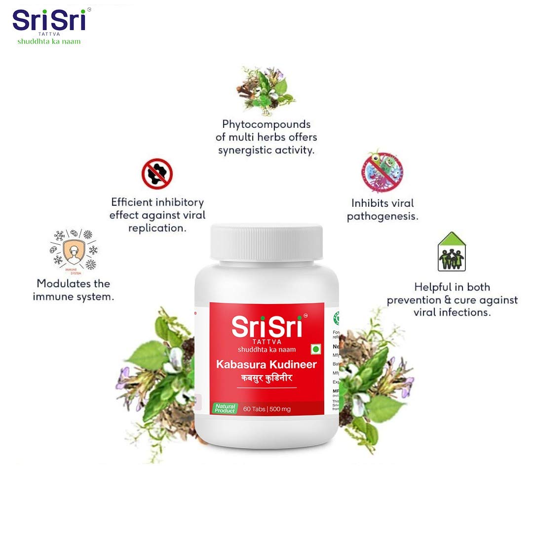 Sri Sri Tattva Kabasura Kudineer Tablet 2 Pack