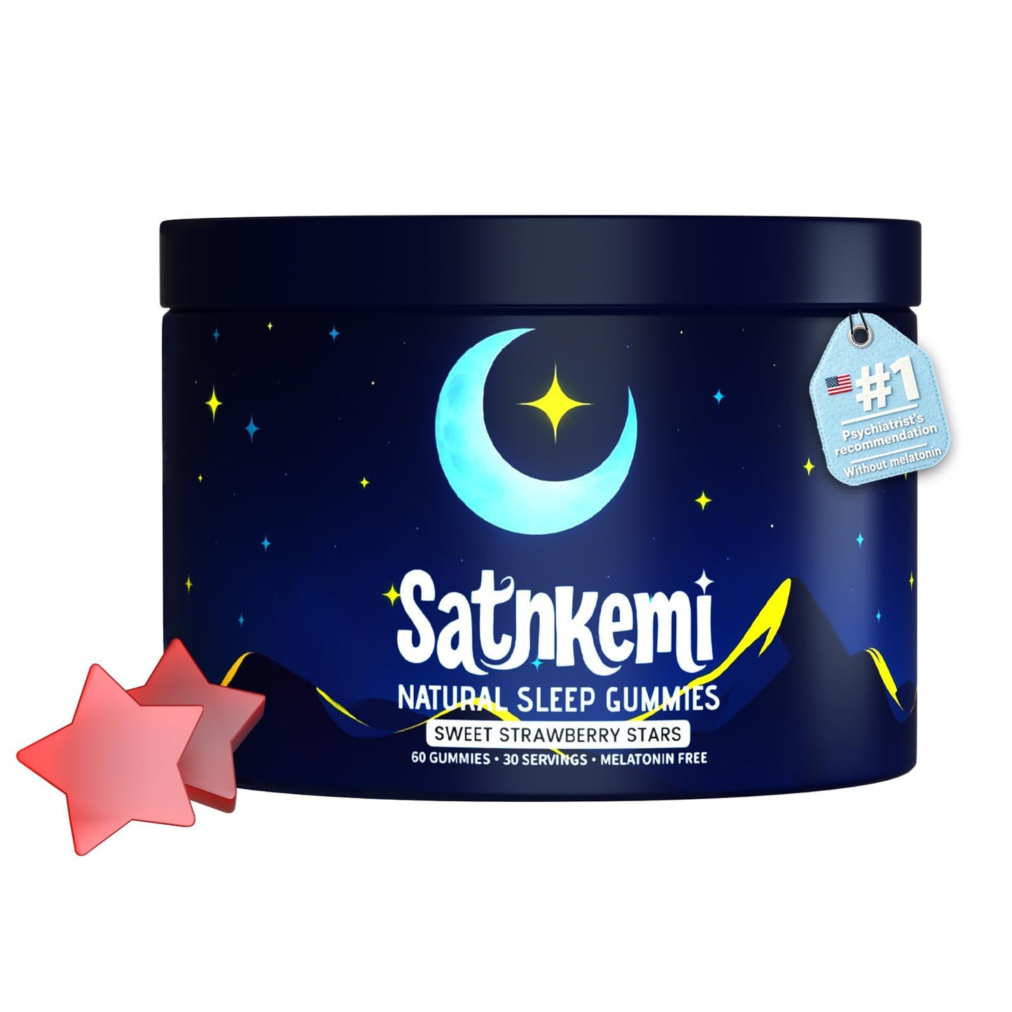 Satnkemi Sleep Gummies for Adults, 60 Count