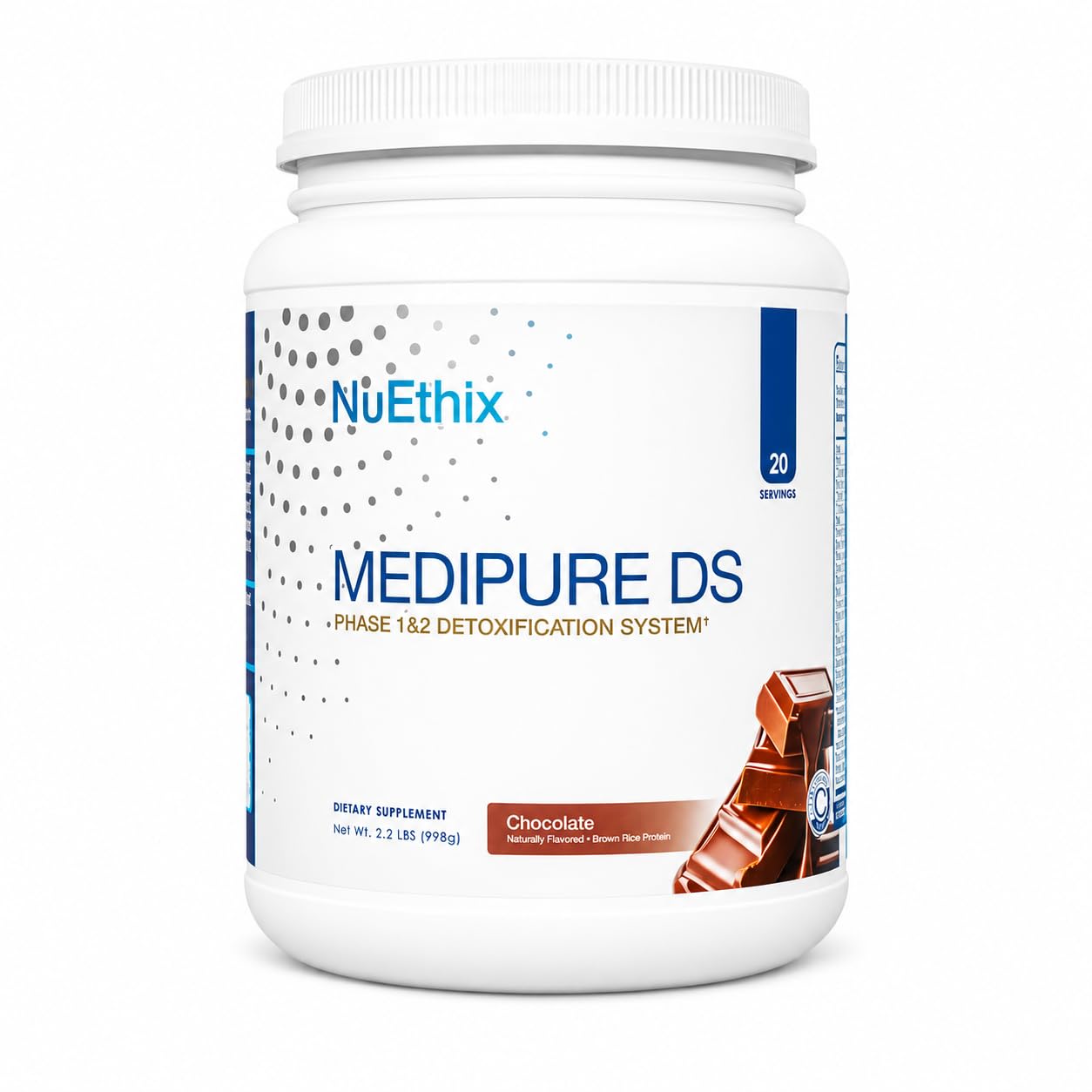 NuEthix Formulations Medipure DS with Brown Rice Protein Powder 22g, 40.0359