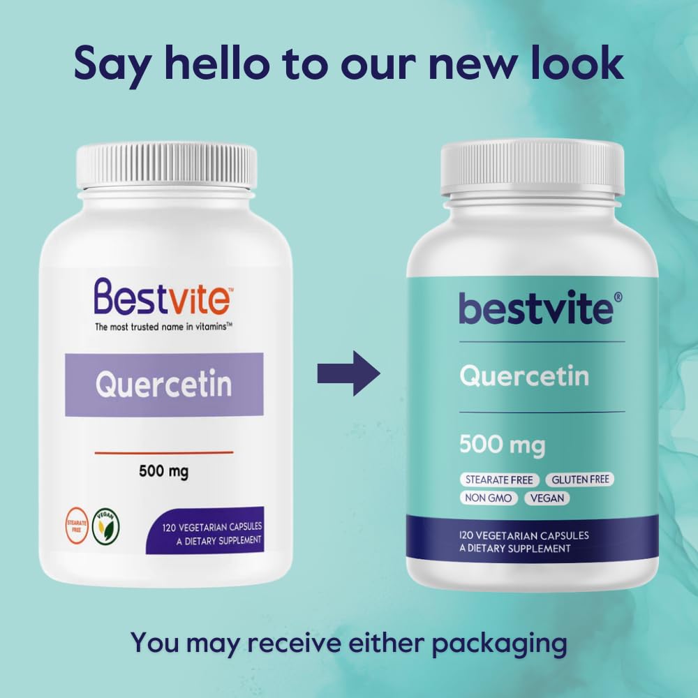 BESTVITE Quercetin 500mg Capsules, 240 Capsules