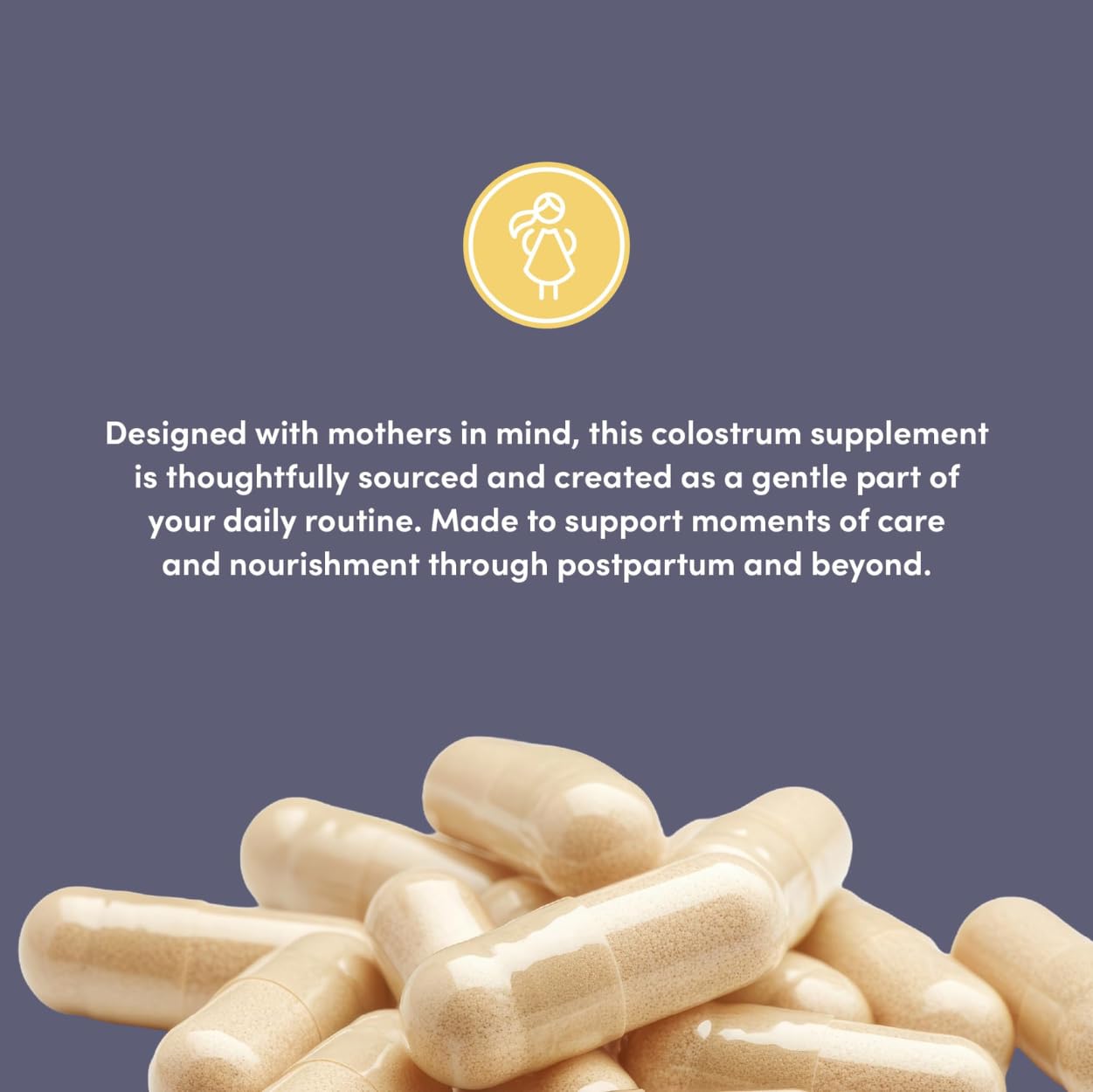 OAT MAMA Colostrum Supplement Capsules, 60 Count