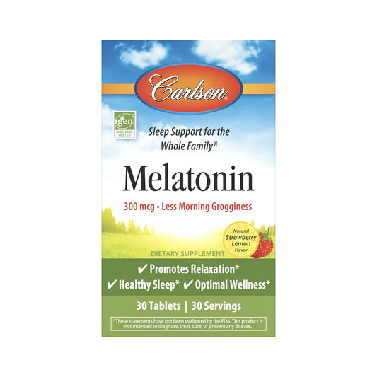 Carlson Melatonin 300 mcg Tablets 30