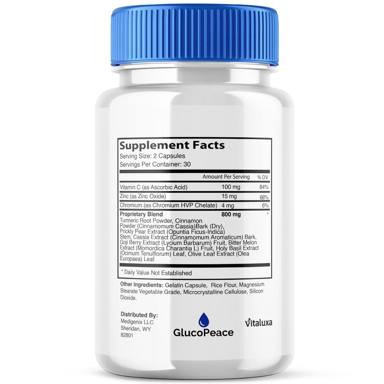 Vitaluxa Gluco Peace 300 Capsules