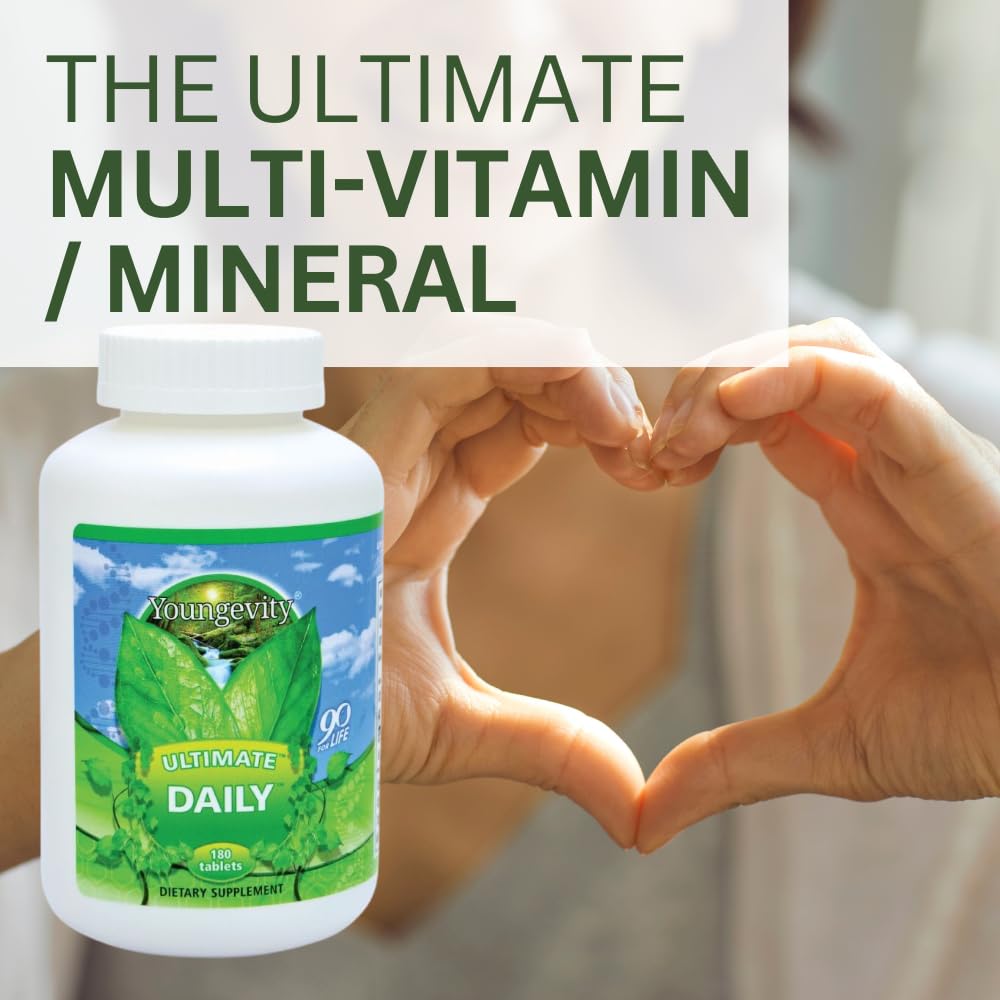 Youngevity Ultimate Daily Mega Multivitamin Tablet, 180 Count