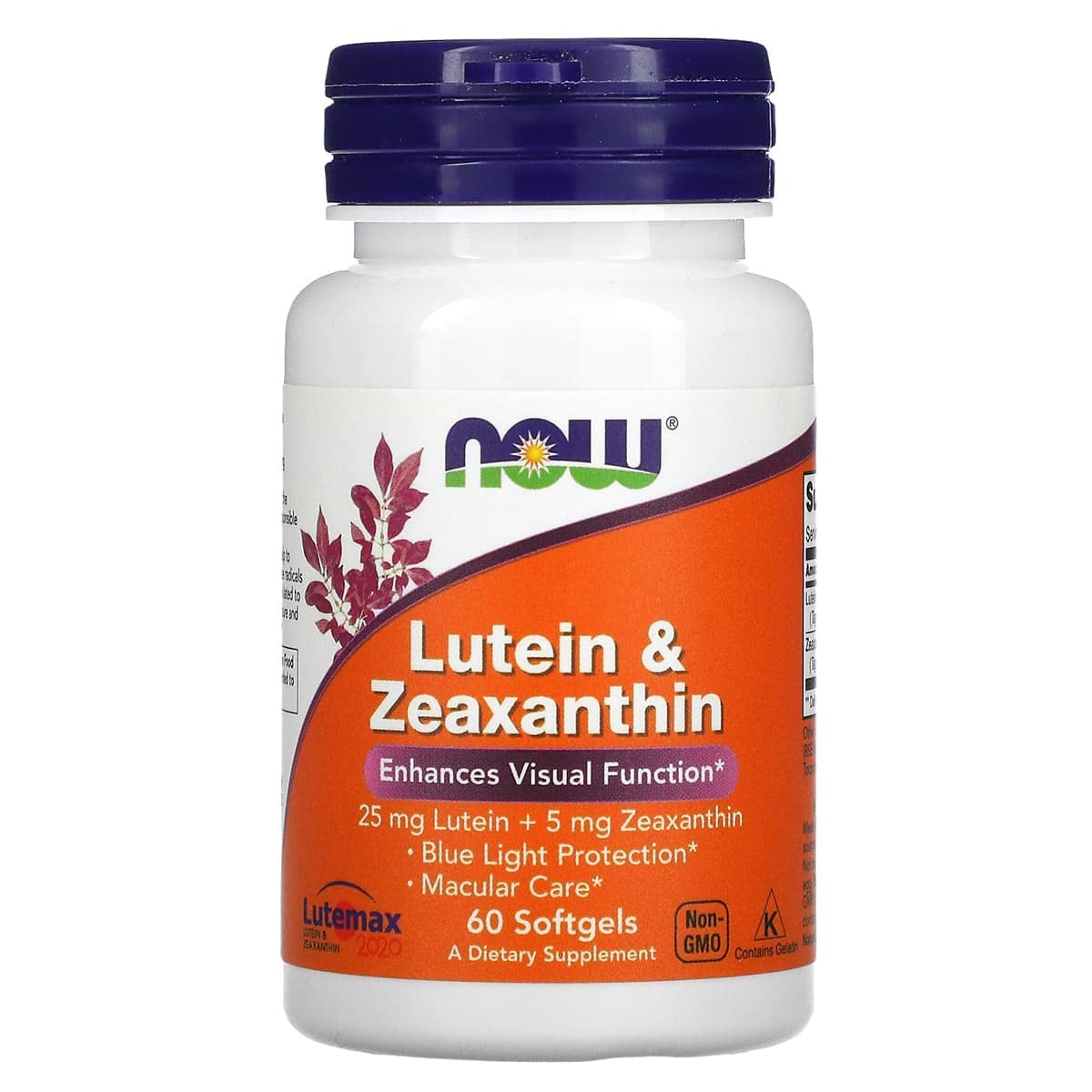 NOW Foods Lutein & Zeaxanthin with 25 mg Lutein and 5 mg Zeaxanthin Softgels 120 Count