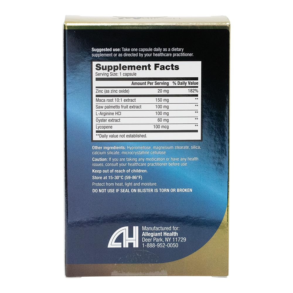 NutraA2Z Men's Vitality Boost Capsules 30 Count