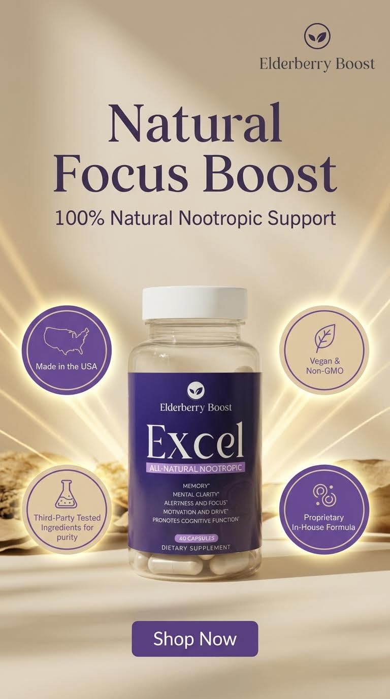 Elderberry Boost Excel Capsules 60 Count