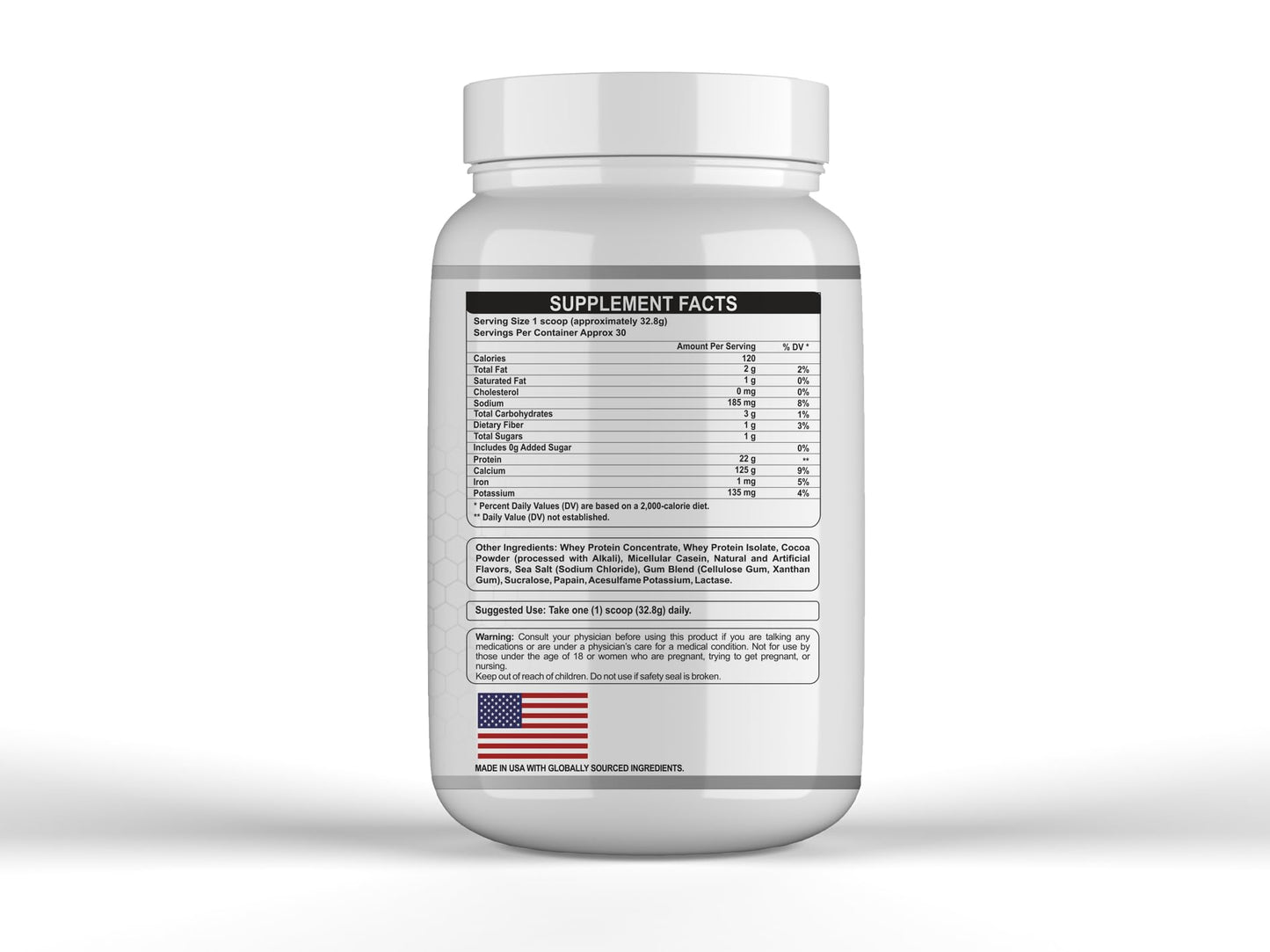 NutritionBizz Warfare 2 lb Advanced Whey Protein Blend Powder, 32 Servings