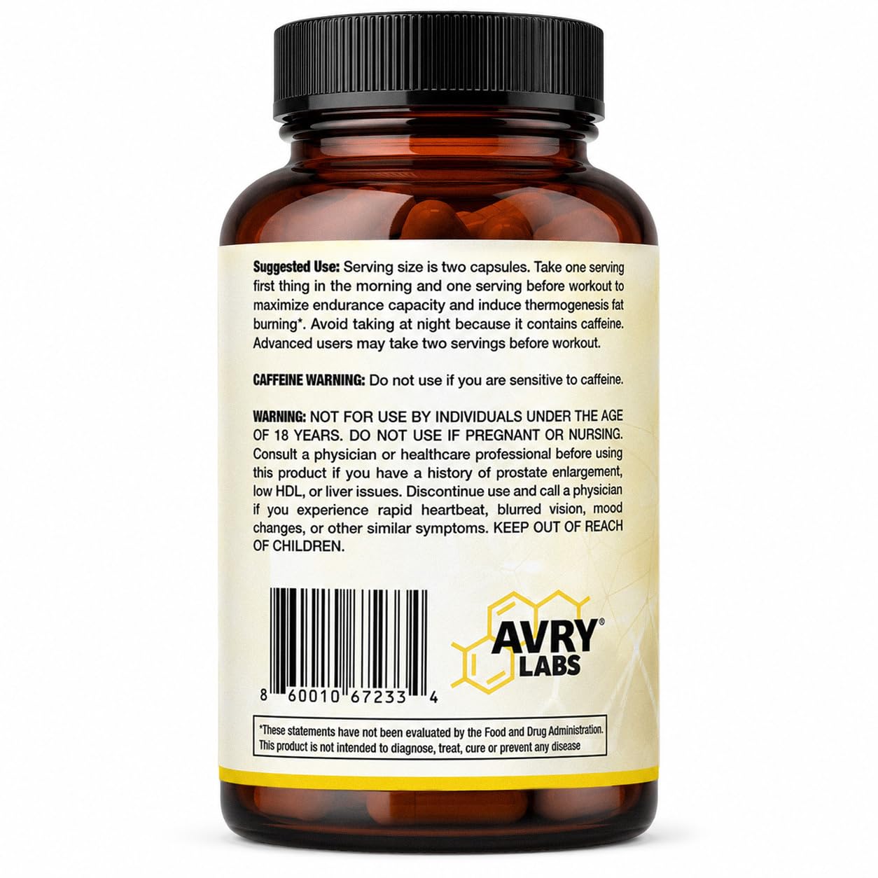 Avry Labs 17-Form DHEA Hormone Support, Performance & Vitality Supplement Capsule, 90 Count