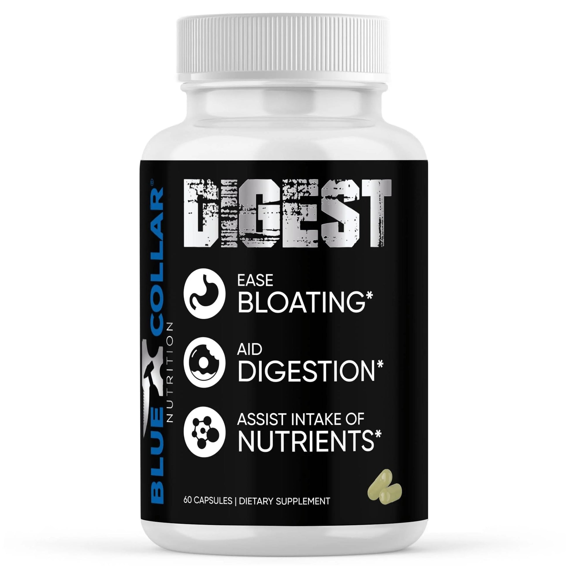 BLUE COLLAR NUTRITION Digestive Enzyme Complex 60 Capsules