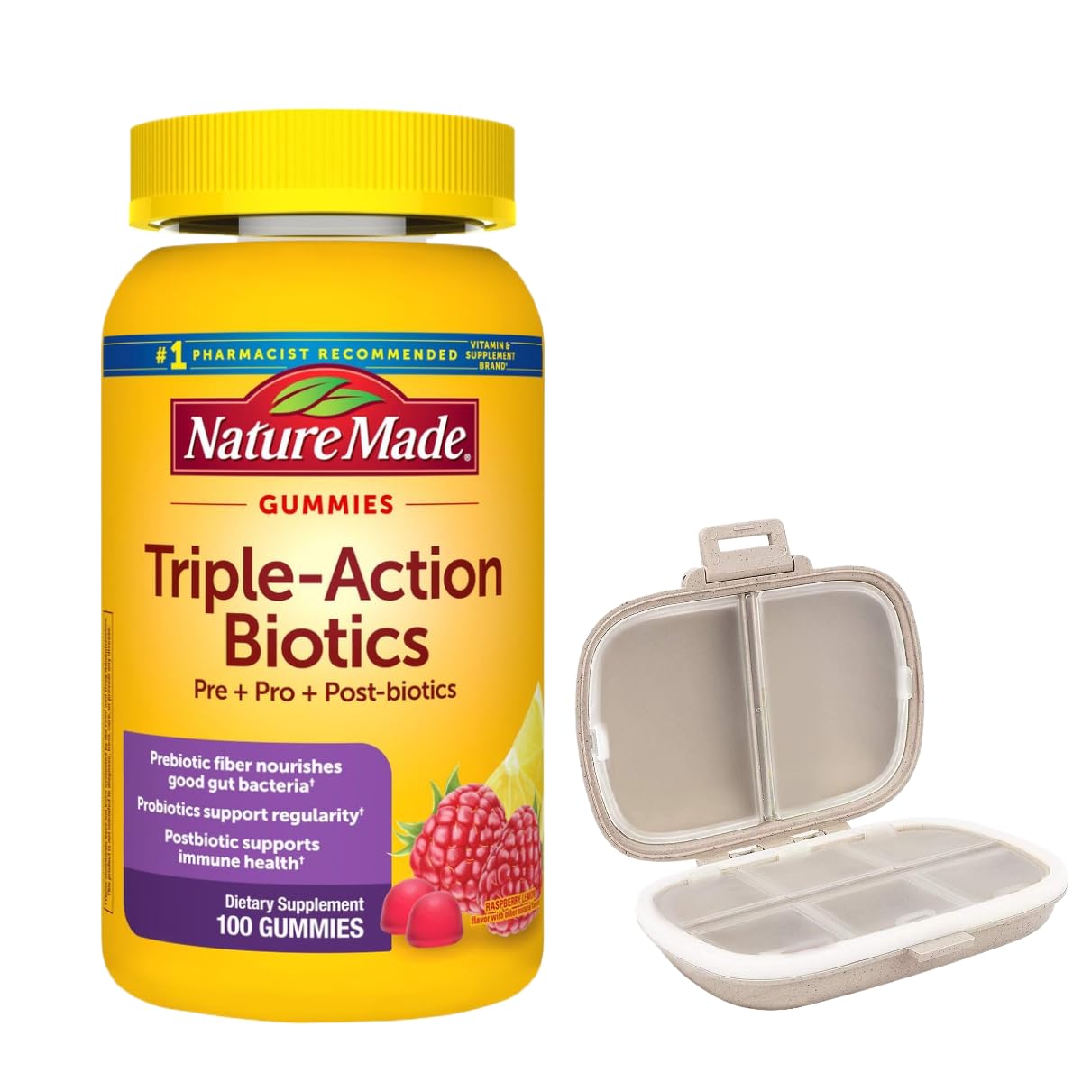 Nature Made Triple Action Biotic Gummy 100 Gummies