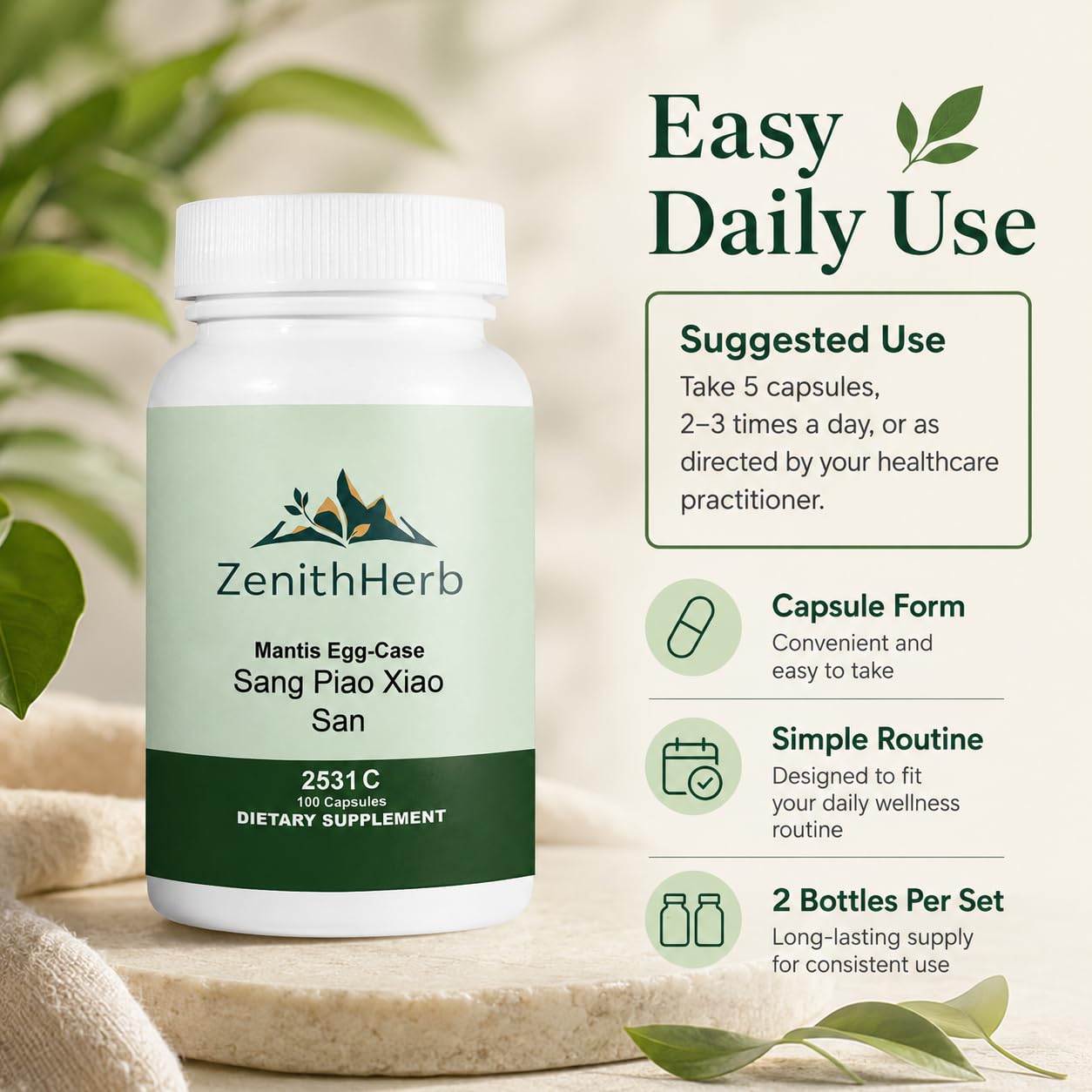 ZenithHerb Sang Piao Xiao San Capsules, 200 Capsules