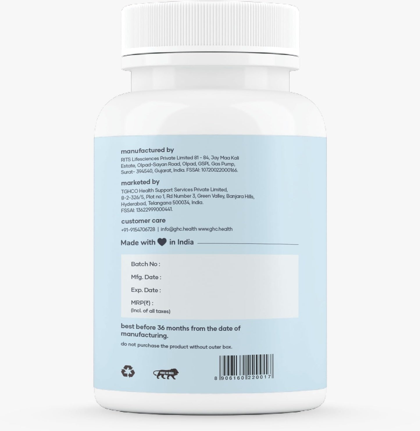 Mars Surgemax Natural Capsules with Shilajit & Safed Musli, 60 Capsules