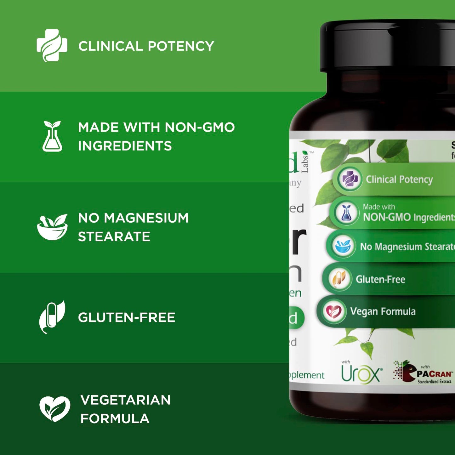 Emerald Labs Bladder Health Cranberry Extract Supplement with Pumpkin Seed Extract & Horsetail, Urinary Tract Support, 60 Capsules