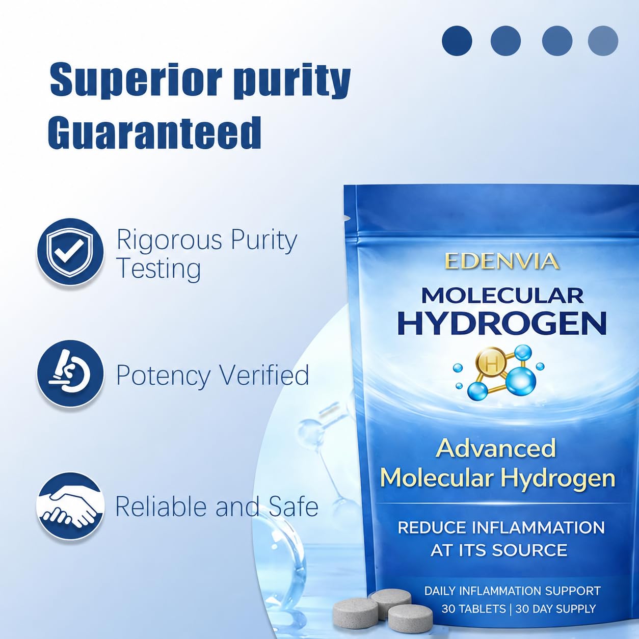 velaize Molecular Hydrogen Tablets 30 Tablets