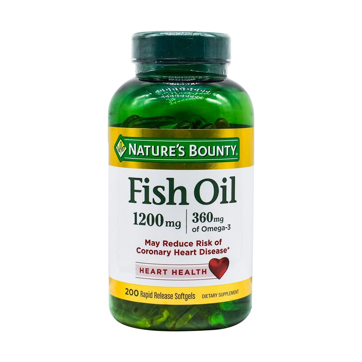 Nature's Bounty Fish Oil Softgels 200 Count